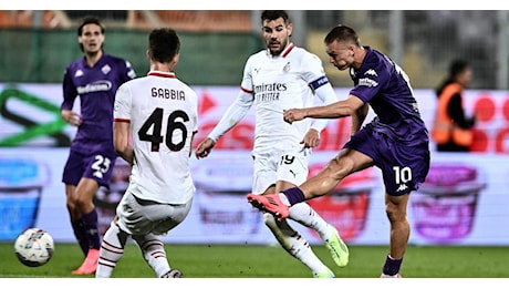 Fiorentina - Milan 2-1, la sintesi della partita