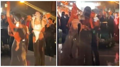 Belen canta Sesso e Samba con Tony Effe al matrimonio di Cecilia: poi il ballo sexy col cantante