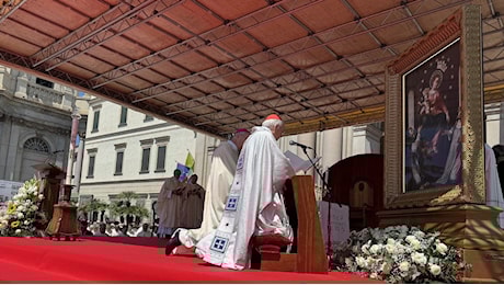 Cardinale Re, supplica alla Madonna di Pompei perché sia eletto un Papa che rafforzi la fede in Dio