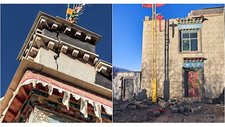 Cina, terremoto di magnitudo 6.8 nella città sacra del Tibet, ci sono decine di vittime