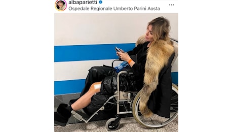 Courmayeur: Alba Parietti investita sugli sci, la show girl ringrazia l'ospedale Parini: «esempio di eccellenza»