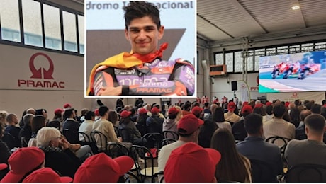 Pramac campione della MotoGp con Jorge Martin, la festa in azienda a Casole d'Elsa