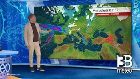 Previsioni meteo video di martedì 07 gennaio sull'Italia