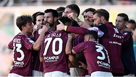 Serie B, la Salernitana sbanca Palermo. Il Mantova riprende il Brescia