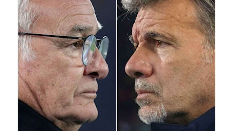 Ranieri contro Baroni: sfioratisi al Napoli, oggi sono i simboli di Roma e Lazio