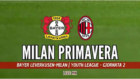 Youth League, Leverkusen-Milan (2-1): Bonomi accorcia le distanze! Venti alla fine!