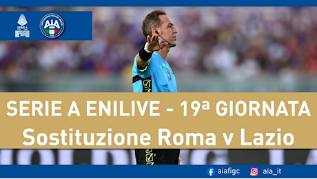 Serie A. Roma-Lazio, cambia l'arbitro, sara' Pairetto