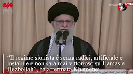 Iran, Khamenei commemora Nasrallah: «Ogni attacco a Israele è servizio a umanità»