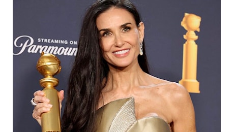 Demi Moore vince alla grande ai Golden Globes '25