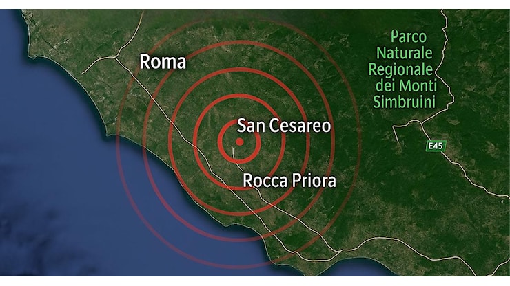 Terremoto in provincia di Roma: scossa di magnitudo 2.9 - Torino Cronaca Terremoto in provincia di Roma: scossa di magnitudo 2.9 - Torino Cronaca