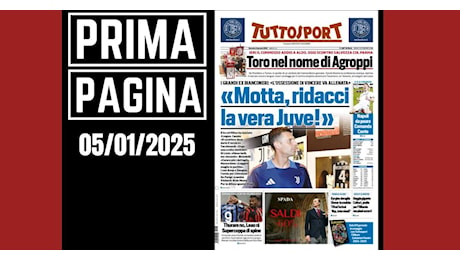 Prima pagina Tuttosport: Thuram no, Leao ni. Supercoppa di spine