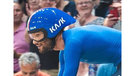 Filippo Ganna prima medaglia azzurra alle Olimpiadi: argento nella cronometro