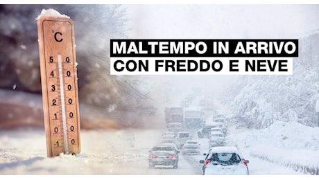 Meteo: brusco cambiamento fra Giovedì 19 e Venerdì 20, arrivano maltempo, freddo e neve