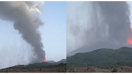 Etna, fontana di lava e nube di cenere alta 5 km. Nessun impatto sull'aeroporto di Catania