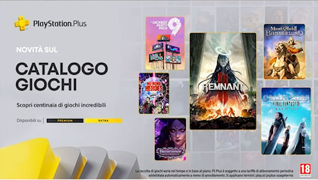 PlayStation Plus Extra e Premium: i giochi di luglio 2024