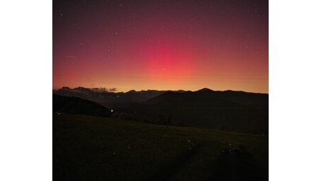 La magia dell'Aurora boreale nel cielo sanremese