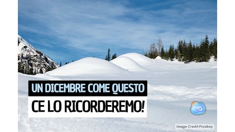 Freddo e neve sull'Italia: Dicembre molto perturbato