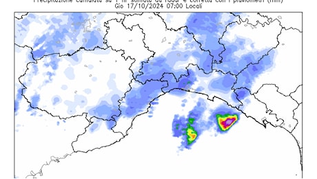 Maltempo, un’altra lunga giornata in Liguria: allerta arancione fino a mezzanotte, forti piogge a levante