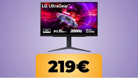 Il monitor gaming LG 27GS75Q UltraGear è al prezzo minimo storico su Amazon per la Festa delle Offerte Prime