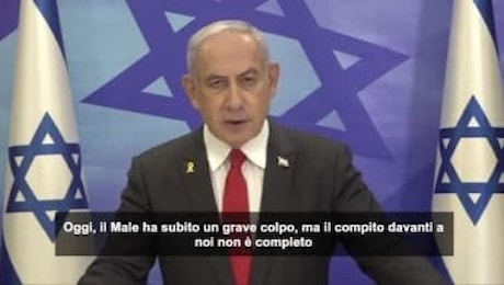 Morte Sinwar, Netanyahu: un colpo al Male, ma non è abbastanza