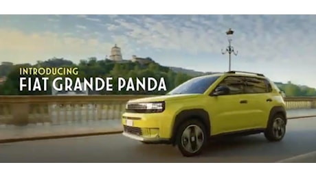 Quanta felicità alla guida della nuova Grande Panda. L'evergreen di Al Bano fa da colonna sonora al lancio