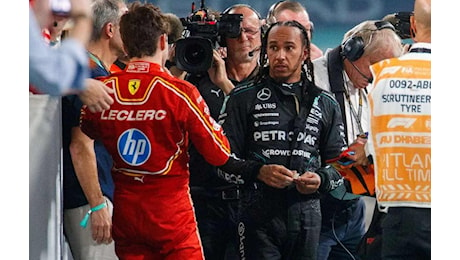 Lewis Hamilton impartisce la prima lezione a Charles Leclerc