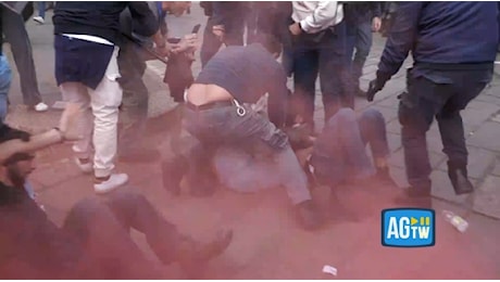 Tafferugli a Milano tra forze dell'ordine e manifestanti al corteo per la Palestina