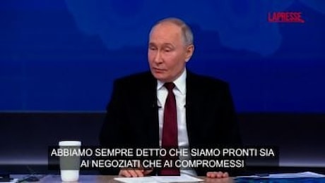 Ucraina, Putin: Siamo pronti sia ai negoziati che ai compromessi